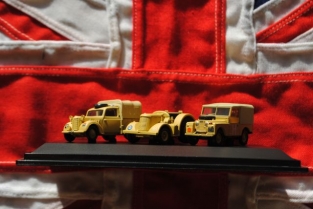 Oxford 76SET23 3 Piece Set - Tilly, Davis Brown tractor and Land Rover